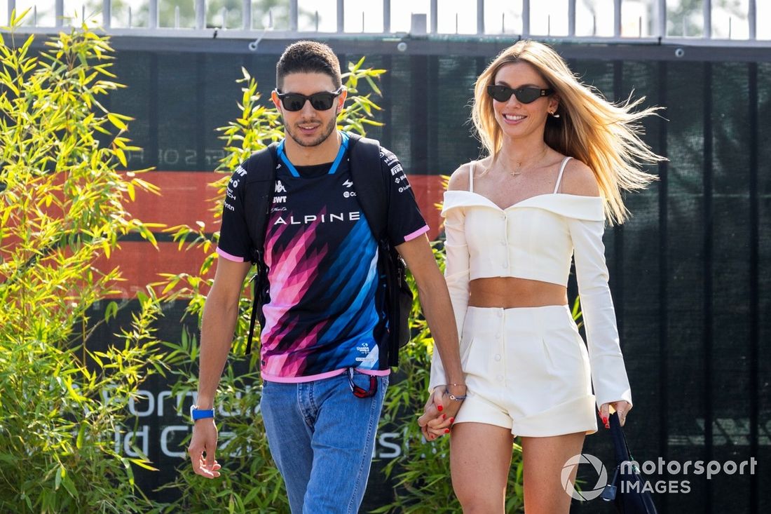 Esteban Ocon, Alpine F1 Team y su novia Flavy Barla