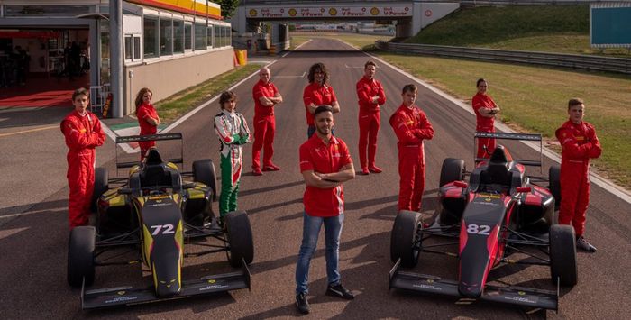Bruno del Pino, Tuukka Taponen, Brando Badoer, Andrea Kimi Antonelli, Ferrari Driver Academy