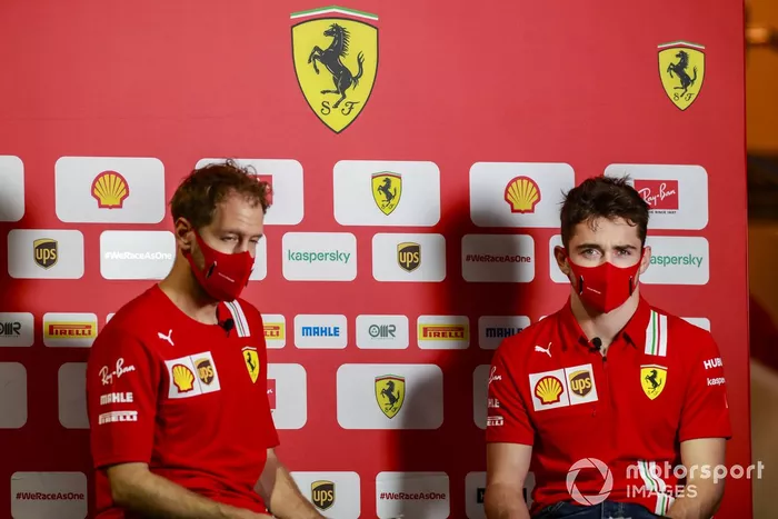 Sebastian Vettel, Ferrari, Charles Leclerc, Ferrari 