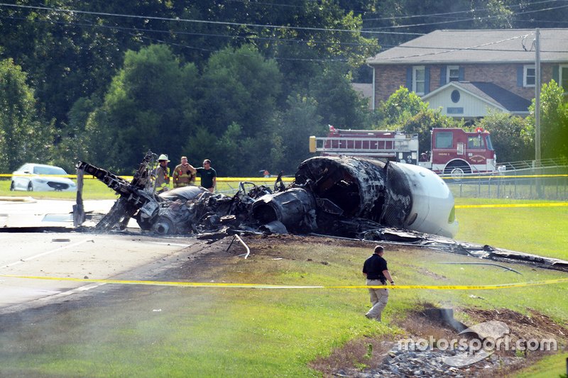 Dale Earnhardt Jr. plane crash wreckage