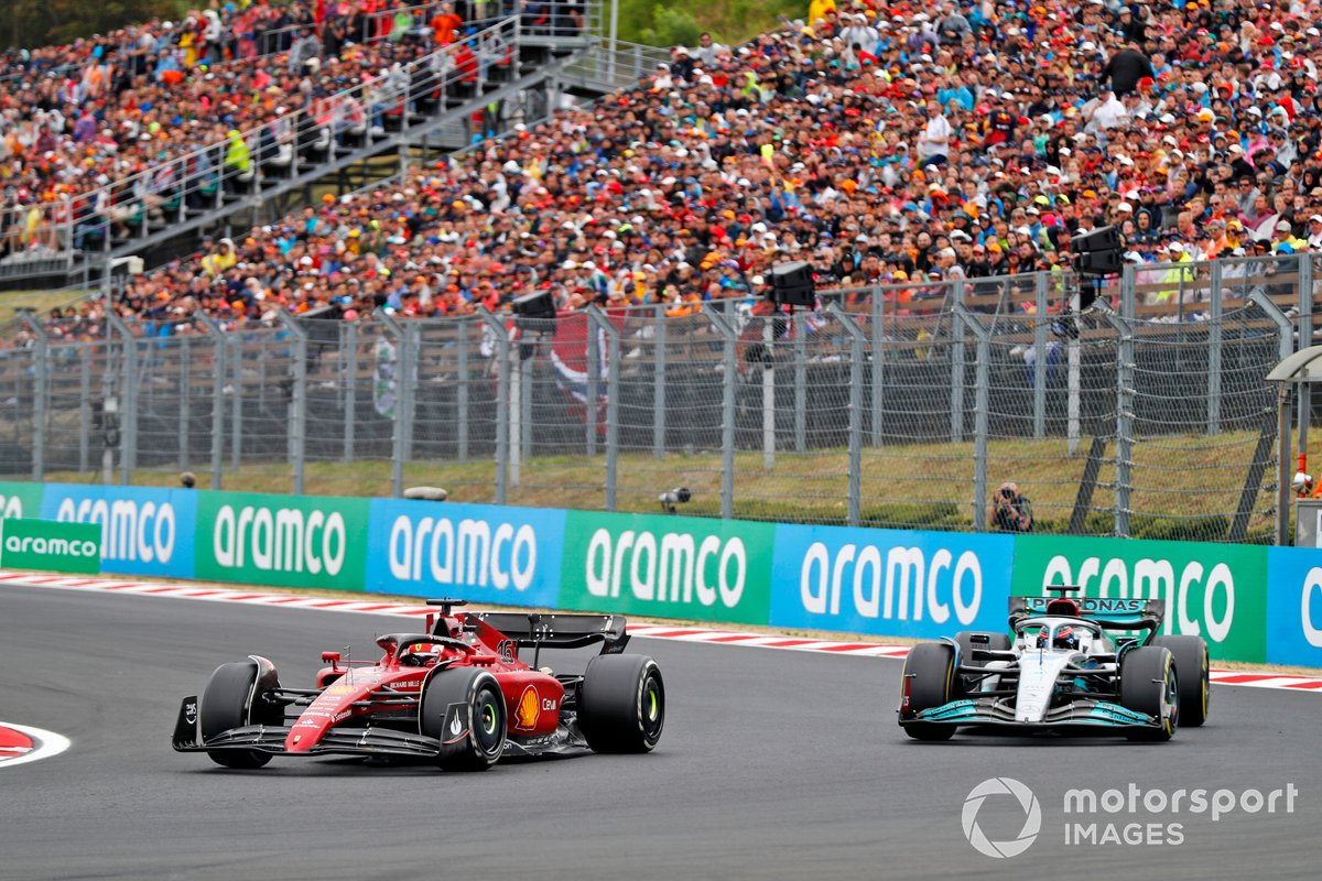 Drivers were able to make passes at the Hungaroring thanks to revised ground effect rules and tyre offsets