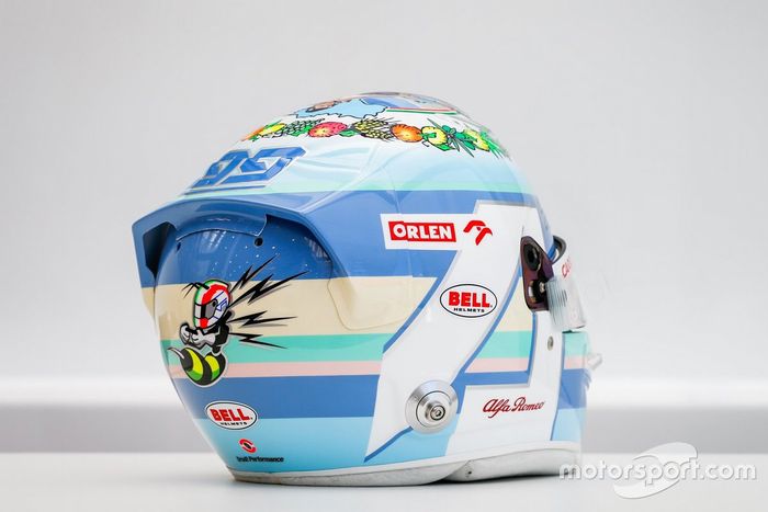 Casco de Antonio Giovinazzi, Alfa Romeo