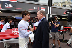 Charles Leclerc, Sauber and HSH Prince Albert of Monaco