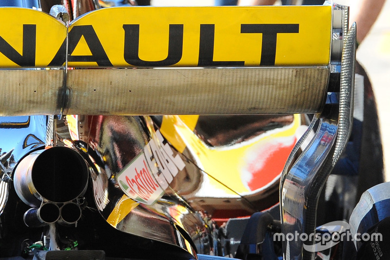 Renault Sport F1 Team RS18, dettaglio dell'ala posteriore