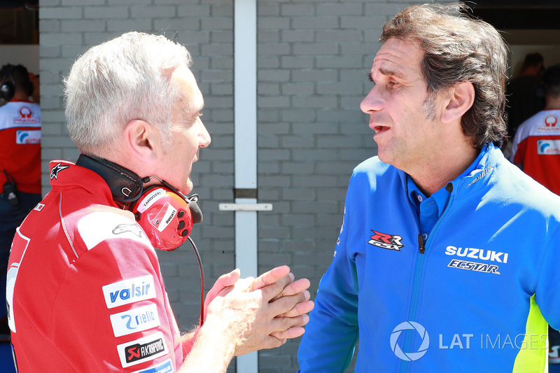 Davide Tardozzi, manager Ducati Team, Davide Brivio, manager Team Suzuki MotoGP