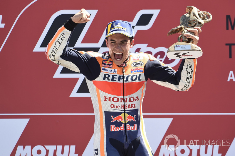 Podyum: Yarış galibi Marc Marquez, Repsol Honda Team