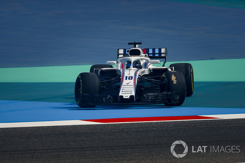 Lance Stroll, Williams FW41 en tête-à-queue