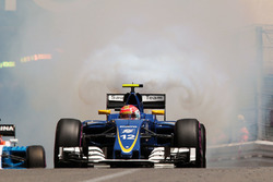 Фелипе Наср, Sauber C35 с загоревшимся двигателем во время квалификации