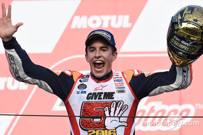 Podio: Marc Marquez ganador de la carrera, Repsol Honda Team