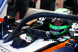 Nico Hülkenberg, Sahara Force India F1 VJM09 mit dem Halo Cockpitschutz