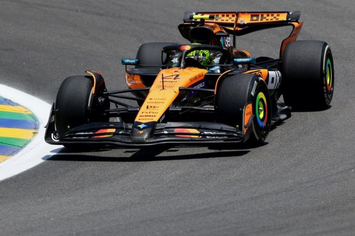 Fórmula 1 Sao Paulo: Norris por delante en los libres - Tsunoda se cae