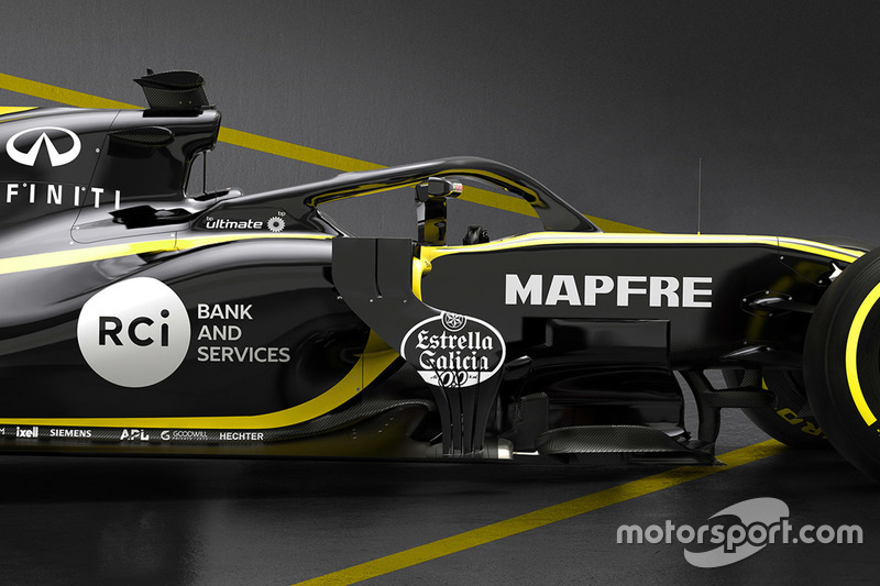 Renault F1 Team RS18, dettaglio dell'halo