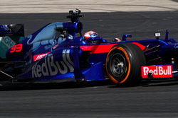 Marc Marquez, tests the Toro Rosso F1 car