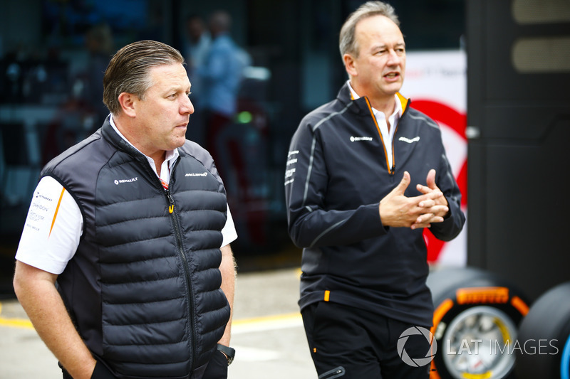 Zak Brown, Executive Director, McLaren Technology Group, and Jonathan Neale, Managing Director, McLaren