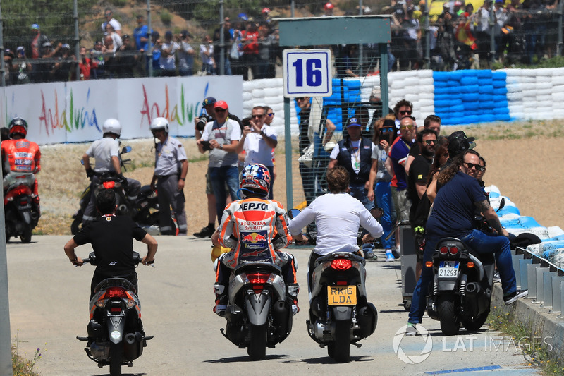 Dani Pedrosa, Repsol Honda Team, after crash