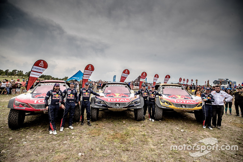 Stéphane Peterhansel, Carlos Sainz, Cyril Despres, Peugeot Sport