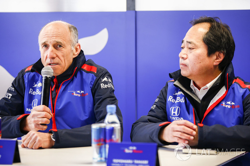 Franz Tost, Team Principal, Scuderia Toro Rosso, Toyoharu Tanabe, Direktur teknis F1 Honda