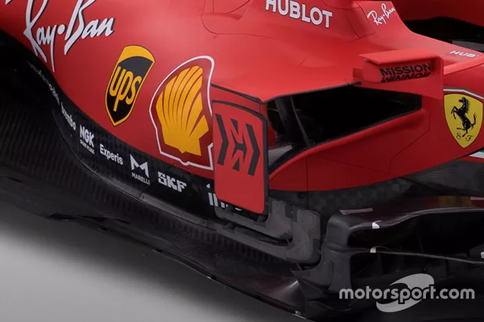 Detalle del lado del Ferrari SF1000