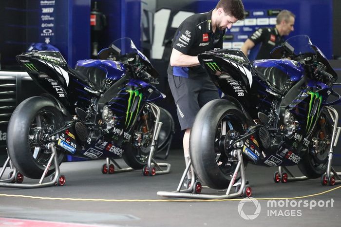 La moto de Maverick Vinales, Yamaha Factory Racing