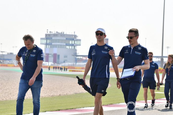 Nicholas Latifi, Williams, recorre el circuito de Losail
