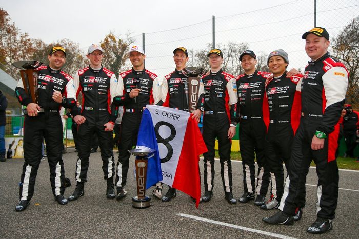 Sébastien Ogier, Julien Ingrassia, Toyota Gazoo Racing WRT Toyota Yaris WRC, Elfyn Evans, Scott Martin, Toyota Gazoo Racing WRT Toyota Yaris WRC, Kalle Rovanperä, Jonne Halttunen, Toyota Gazoo Racing WRT Toyota Yaris WRC, Takamoto Katsuta, Aaron Johnston, Toyota Gazoo Racing WRT Toyota Yaris WRC