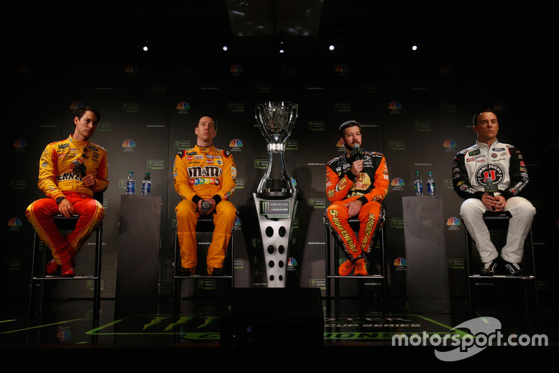 (Left to Right): Joey Logano, Kyle Busch, Martin Truex JR, Kevin Harvick