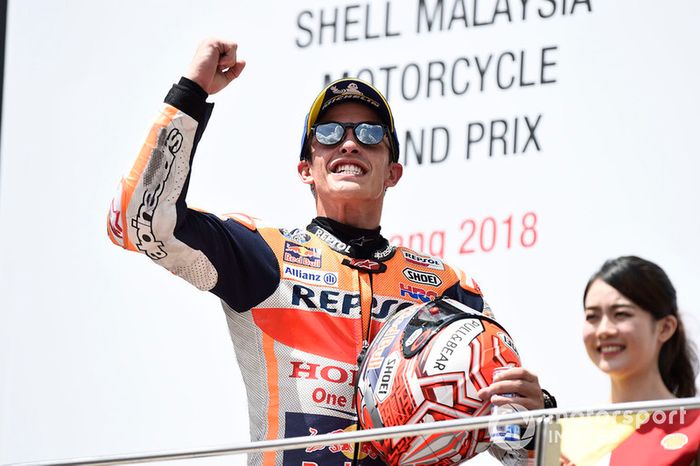 Podio: ganador de la carrera Marc Marquez, Repsol Honda Team