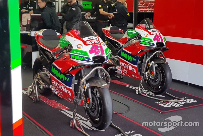 La moto d'Aleix Espargaró (Aprilia Racing Team Gresini)