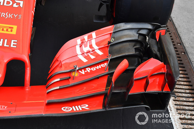 Ferrari SF71H front wing detail