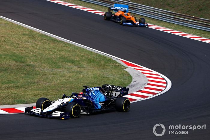 George Russell, Williams FW43B, Daniel Ricciardo, McLaren MCL35M