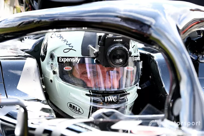cámara en el coche filmando una carrera de F1