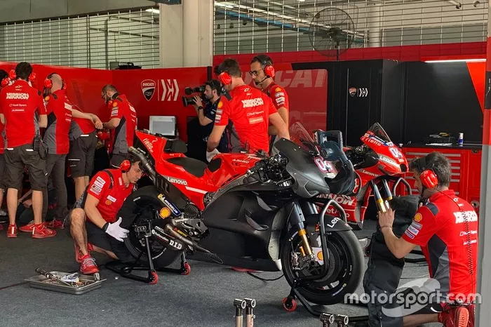 La moto d'Andrea Dovizioso, dotée d'un nouveau carénage