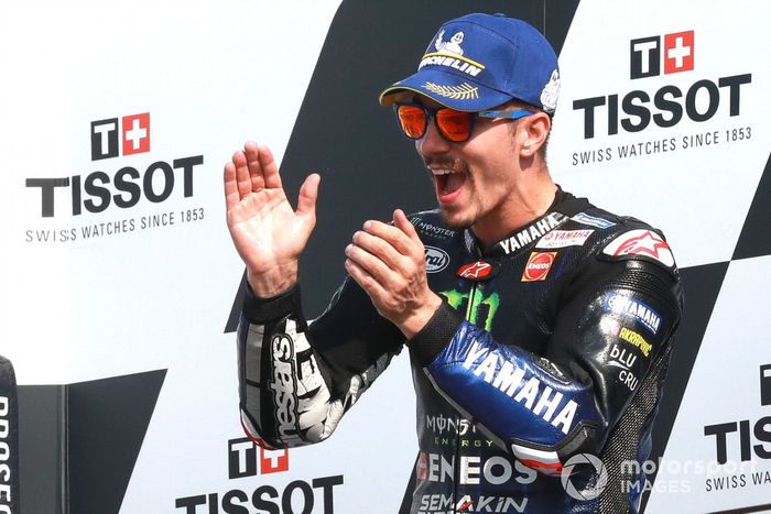 Podio: ganador Maverick Viñales, Yamaha Factory Racing