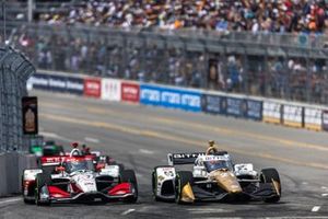 #51: Sting Ray Robb, Dale Coyne Racing con RWR Honda, #21: Rinus VeeKay, Ed Carpenter Racing Chevrolet