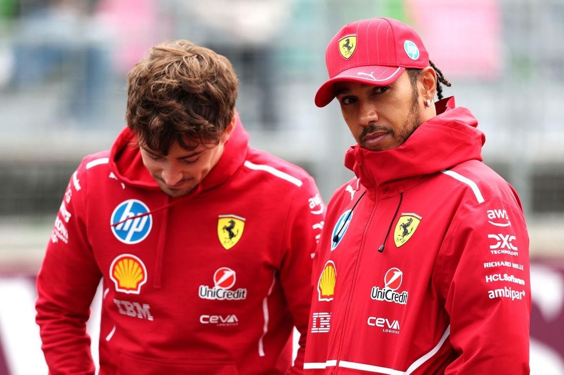 Charles Leclerc, Ferrari, Lewis Hamilton