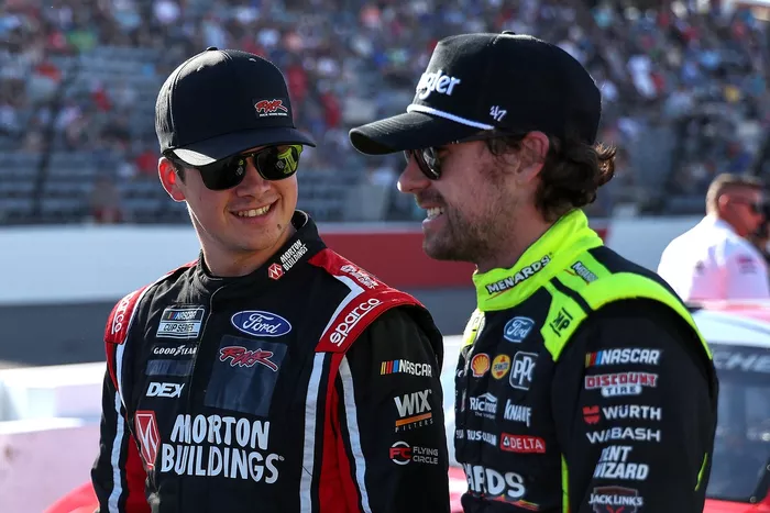 Cody Ware, Rick Ware Racing Ford, Ryan Blaney, Team Penske Ford