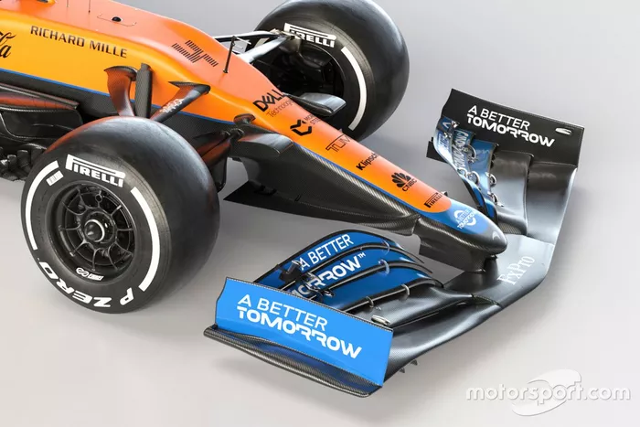 McLaren MCL35M front wing detail