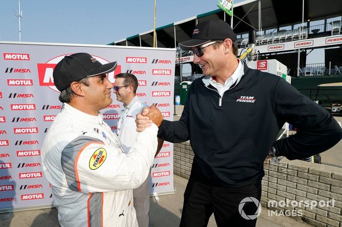 Ganador del Motul Pole Award #6 Acura Team Penske Acura DPi, DPi: Juan Pablo Montoya con Tim Cindric