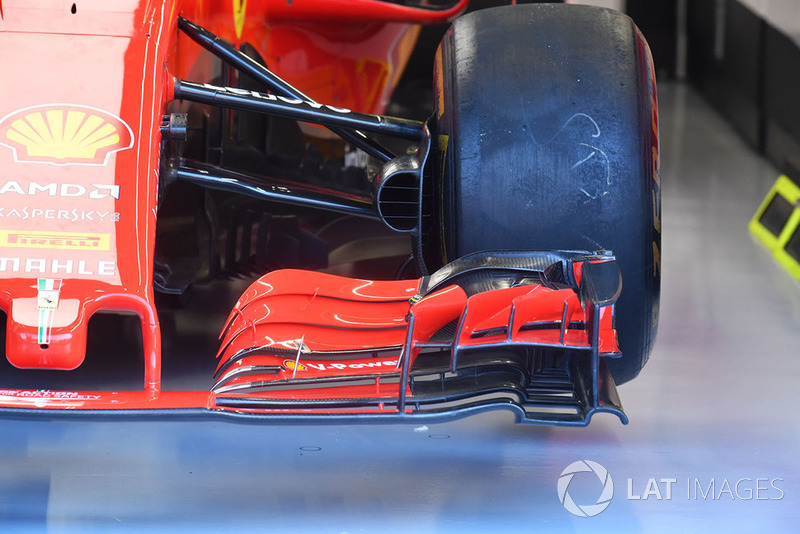 Ferrari SF71H front wing detail