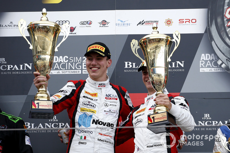 Podium: Winners #88 Akka ASP Team Mercedes-AMG GT3: Raffaele Marciello, Michael Meadows