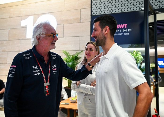 Flavio Briatore, Consejero Ejecutivo de Alpine F1, Novak Djokovic