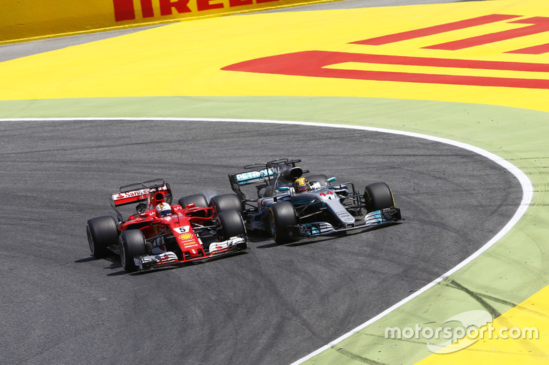 La lutte pour le titre s'intensifie entre Hamilton et Vettel