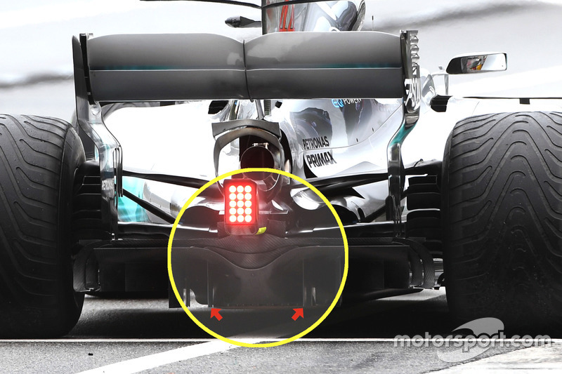 Diffuseur de la Mercedes F1 W08