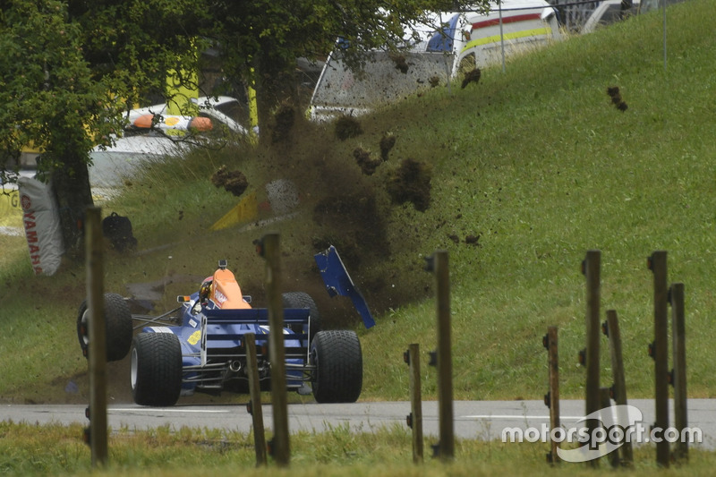 Robin Faustini, Reynard 92D-Cosworth, ACS, crash