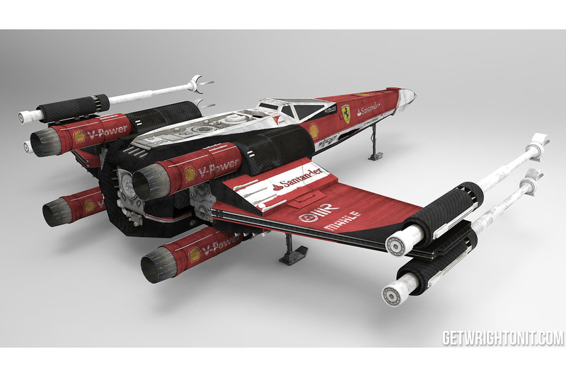 X-Wing im Ferrari-Design
