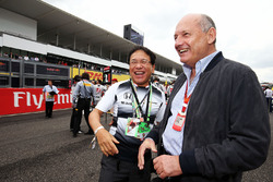 Ron Dennis, McLaren Executive Chairman with Tetsuya Shoji, Chief Executive Officer and President of