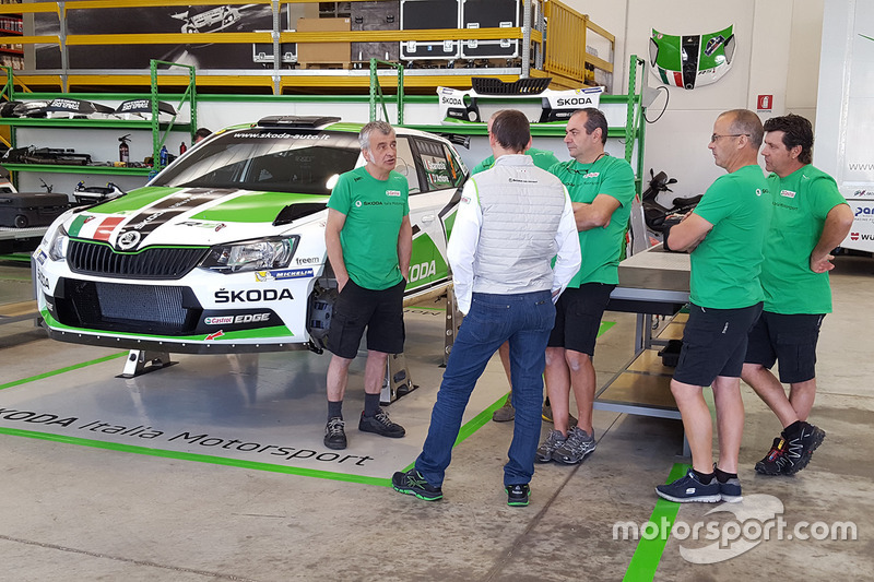 I meccanici di Skoda Italia Motorsport