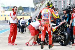 Andrea Iannone, Ducati Team after falling during qualifying