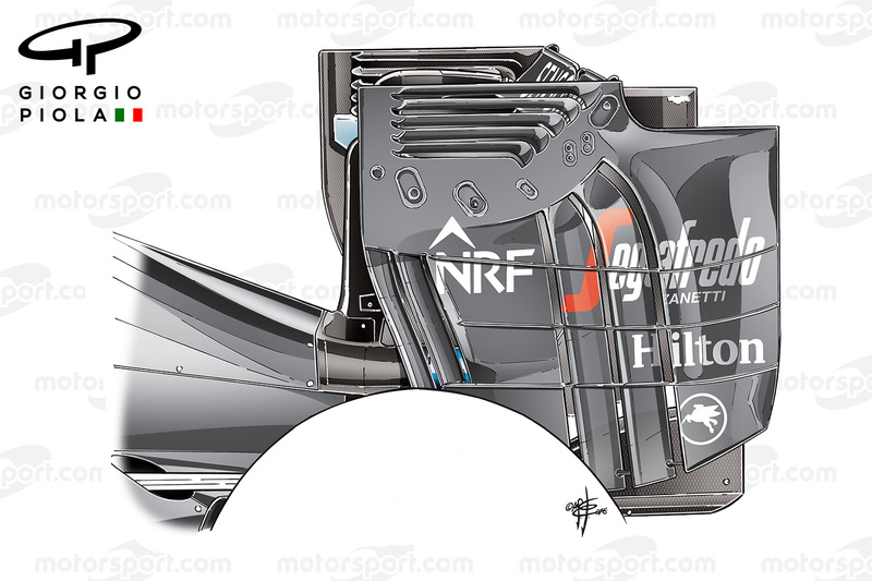 Endplate del alerón trasero del McLaren MP4/31, GP de Austria