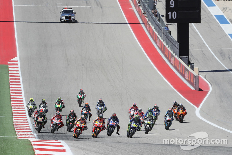 Marc Marquez, Repsol Honda Team, prend le départ de la pole position